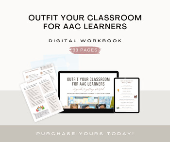 Preview of Outfit Your Classroom for AAC Learners: Digital Workbook - AAC Handbook