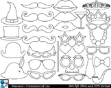 Outline Party booth props Clip Art 28 images cod139