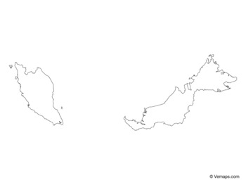 Outline Map Of Malaysia By Vemaps Teachers Pay Teachers