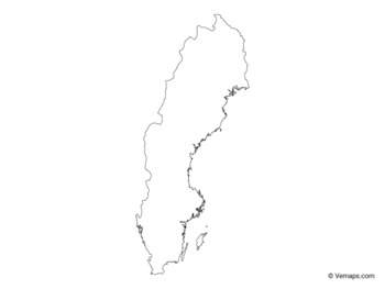 Outline Map Of Sweden By Vemaps Teachers Pay Teachers   Original 5303544 1 