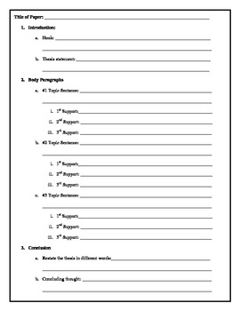learning ally five paragraph essay template