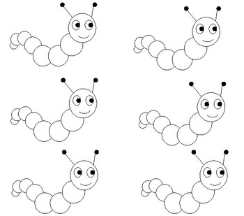 inchworm coloring pages kids