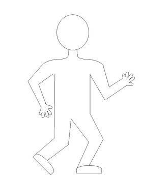 Preview of Outline of Person Running