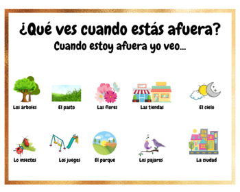 Preview of Outside Vocabulary in Spanish
