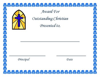 Preview of Outstanding Christian Award