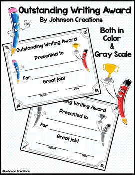 Preview of Outstanding Writing Award
