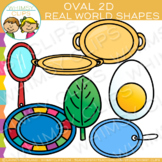 Oval Real Life Objects 2D Shapes Clip Art