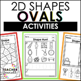 Oval | 2D Shapes Worksheets | Shape Recognition Activities