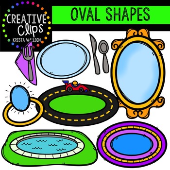 Preview of Oval Shapes {Creative Clips Digital Clipart}