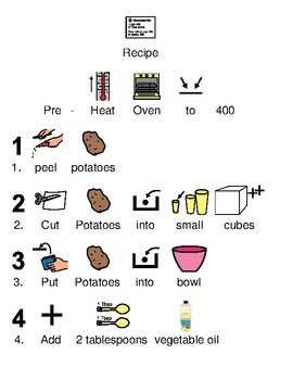 Oven Home Fries - Recipe Picture supported text - visuals - easy directions