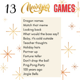 Over 10 NYE New Years office games game for adults fun gam