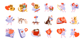 Over 300 Digital Love Stickers for Romantic Crafts, Journa