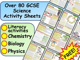 Over 80 GCSE Science Activity Sheets