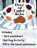 Over & Under the Snow - Worksheets + READ ALOUD