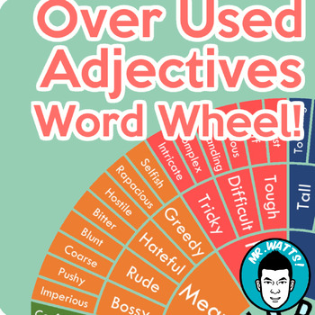 Preview of Over Used Adjectives Word Wheel!