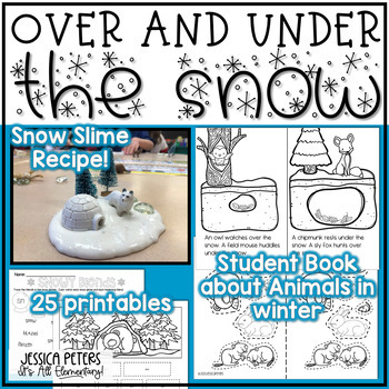 Preview of Over and Under the Snow Book Activities | Winter Activities | Snow Activities