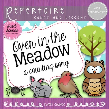 Preview of Over in the Meadow - Visuals and Flashcards - Vocal Exploration Activity
