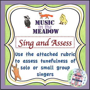 Preview of Over in the Meadow on the First Day of School Sing and Assess