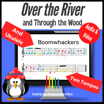 Preview of Over the River & Through the Wood Ukulele, Boomwhacker/Bell parts w/Audio/Video