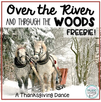 Preview of FREE! Over the River and Through the Woods - Dance (Thanksgiving Folk Song)