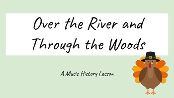 Preview of Over the River and Through the Woods- Mini History Lesson