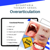 Overarticulation dysarthria therapy