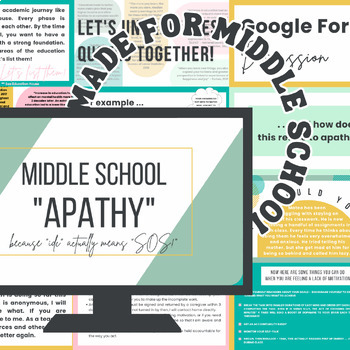 Preview of Overcoming Apathy Lesson Bundle (Made for Middle Schoolers)