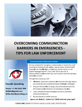 Preview of Overcoming Communication Barriers  Emergencies - Tips for Law Enforcement