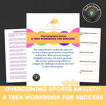 Preview of Overcoming Sports Anxiety: A Teen Workbook for Success