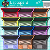 Overhead Laptop Clipart: 13 Cute Colorful Technology Clip 