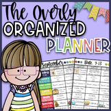 Overly Organized Teacher Lesson Planner| Lesson Plan Template Editable