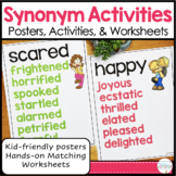 Synonym Posters | Vocabulary Building Activities | Word Work