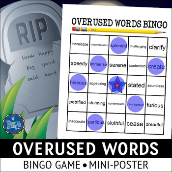 Preview of Overused Words Bingo Game