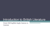 Overview PowerPoint of British Literature
