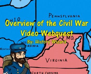 Preview of Overview of the Civil War Video Webquest (Great Video!!!)
