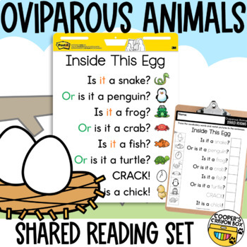 Preview of Oviparous Animals | Egg Hatching | Shared Reading Poem | Project & Trace
