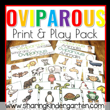 Preview of Oviparous Animals Unit Printables Viviparous Animals Printables Kindergarten