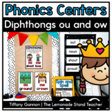 Diphthongs OU and OW Phonics Centers + Activities | Word Work