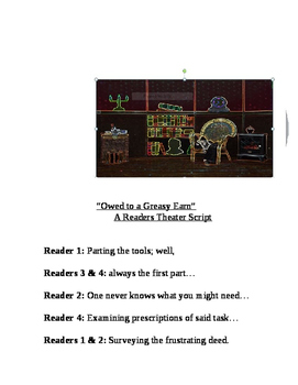 Preview of "Owed to a Greasy Earn (A Readers Theater Script)" [*New Book Trailer]