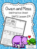 Owen and Mzee (Skill Practice Sheet)