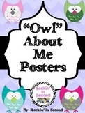 "Owl" About Me Posters