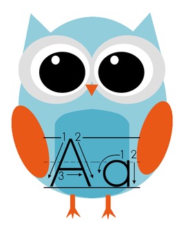 Preview of Owl Alphabet Cards