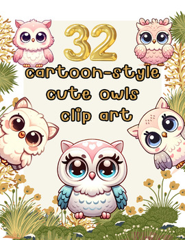 Preview of Owl Always Learn: Cartoon Owl Clip Art Collection