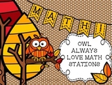 Owl Always Love Math Stations