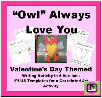 Preview of Owl Always Love You writing and craft