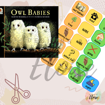 Preview of Owl Babies- colourful semantics- build a sentence