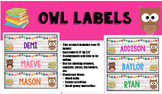 Owl Book Labels (EDITABLE!)