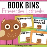 Owl Book Bin Labels