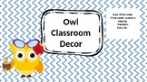 Owl Classroom Resources