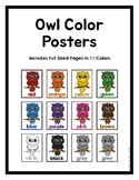 Owl Color Posters English